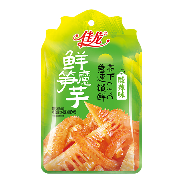 92g customized Konjac Snack with Fresh Bamboo Shoot -Sour And Spicy Flavor