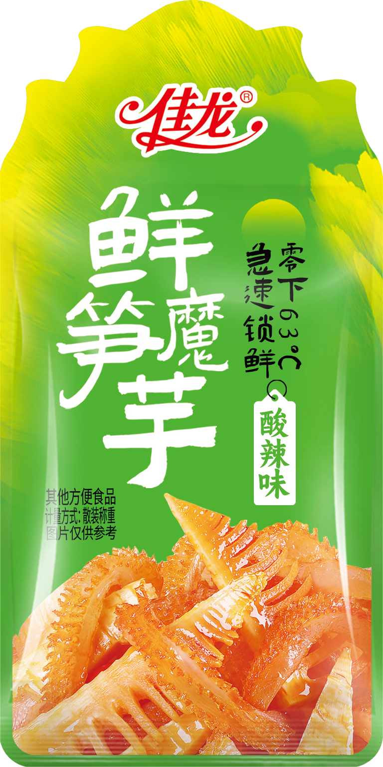 Konjac snack with fresh bamboo shoot -sour and spicy flavor