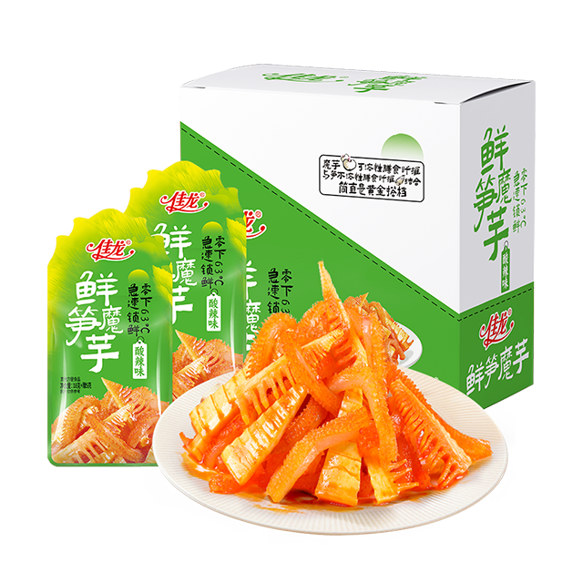 23g hot Konjac Snack with Fresh Bamboo Shoot -Sour and Spicy Flavor