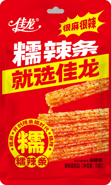 70g chinese snack Sticky Spicy Strips-Mala Flavor