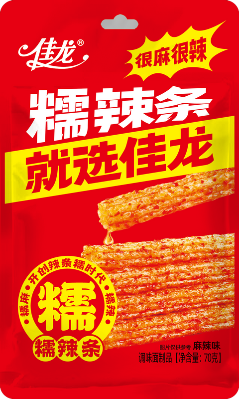 70g chinese snack Sticky Spicy Strips-Mala Flavor