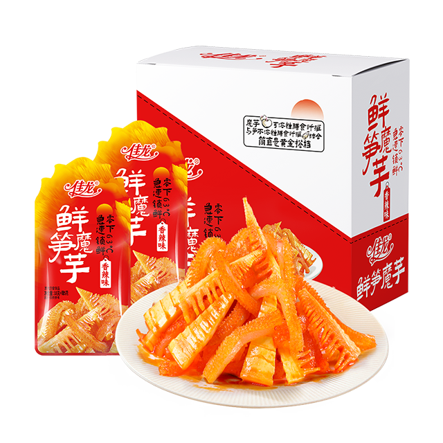 23g diet snackkonjac shuang Snack with Fresh Bamboo Shoot -Hot and Spicy Flavor